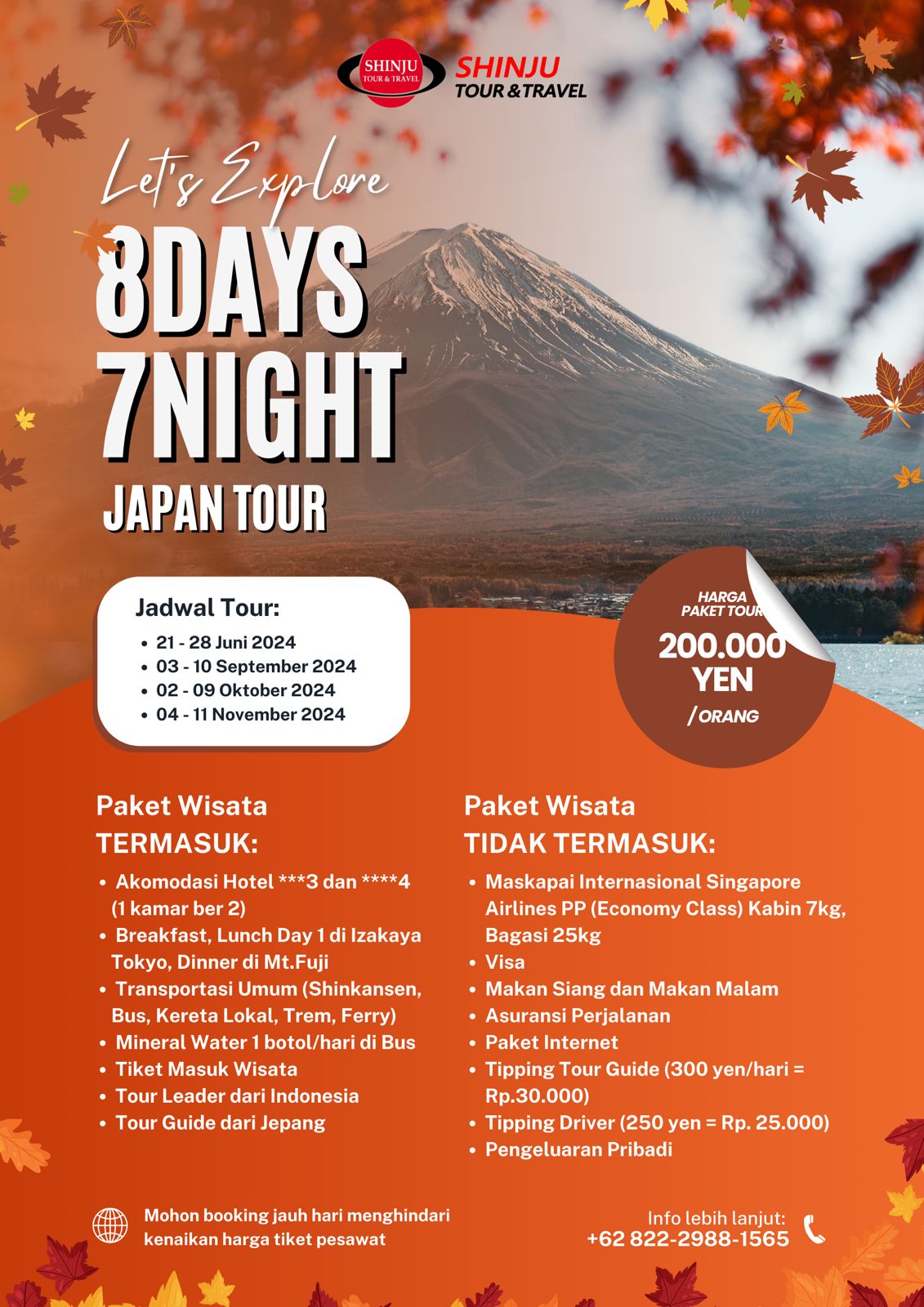 JAPAN TOUR 8 DAYS 7 NIGHT